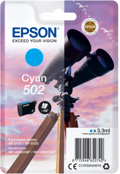 Epson 502 cyan 3,3ml (Fernglas)