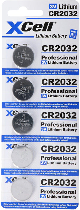 CR2032 3V/220mAh 5er Pack XCell Lithium