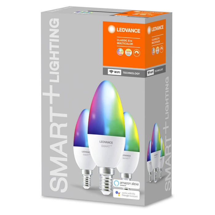 Smart+ WiFi E14 Kerze 4W 470lm RGB 3er-P