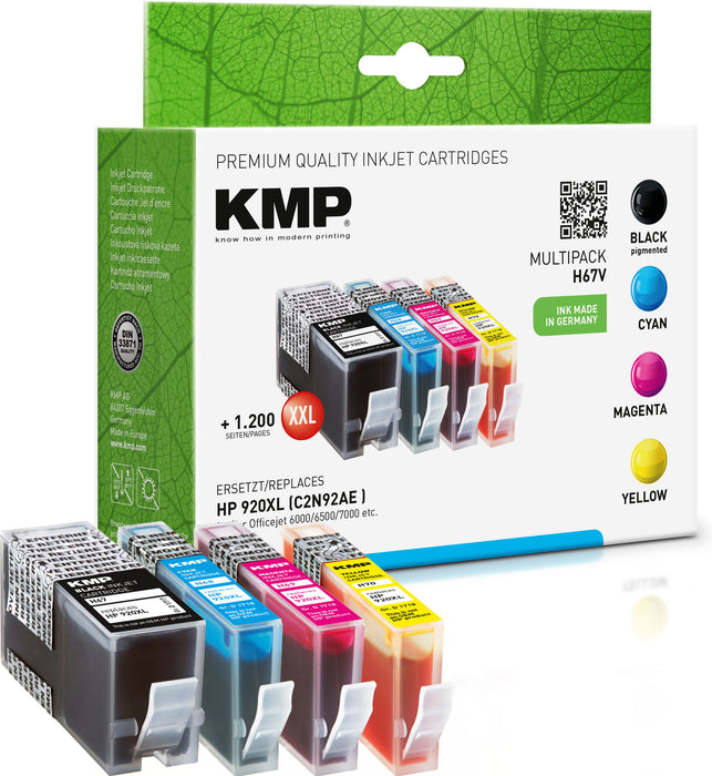 HP KMP Tintenset H67V 920XXL, 3xFarbe/