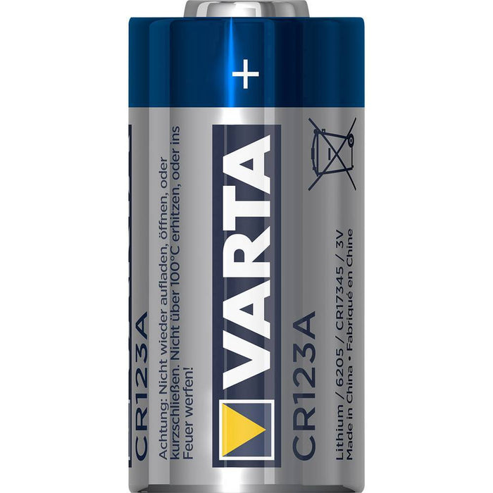 CR123A 3V Lithium 1600mah Varta
